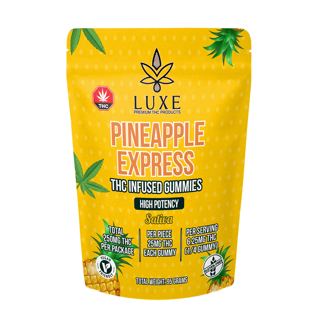 612 Strains Pineapple Express Sativa Gummies 10 Pack